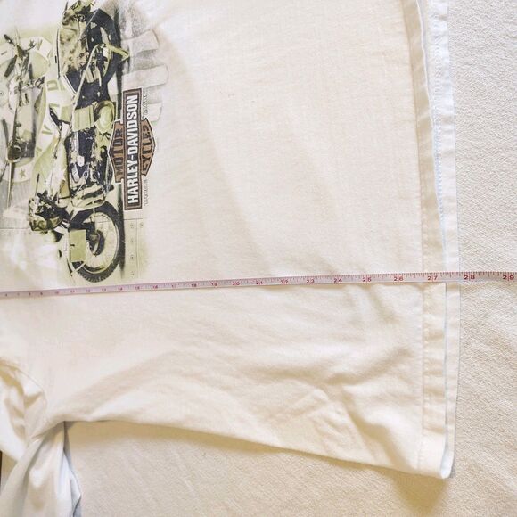 Harley Davidson Men's TShirt 2XL Airplane Pin Up Girl Military Biker Streetwear - Picture 5 of 9